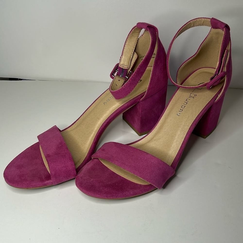 Fuchsia Jody Block Sandal Heel